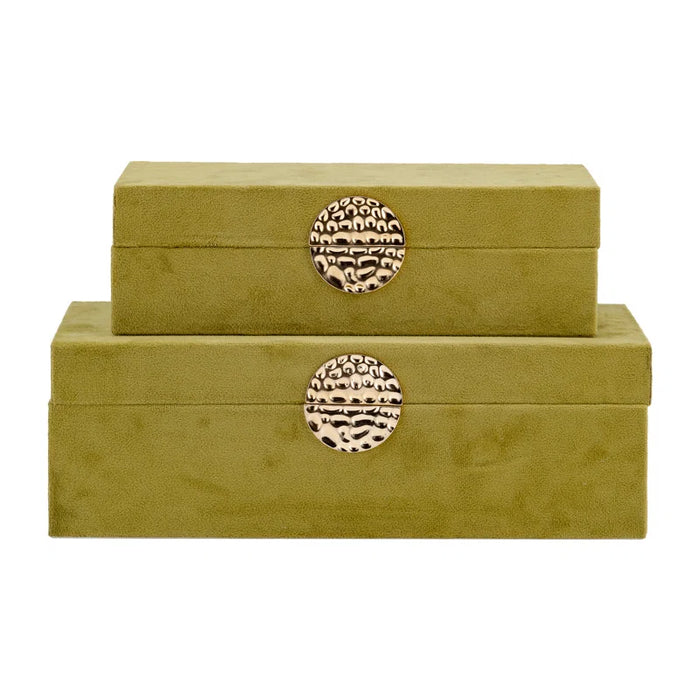 2 Piece Handmade Wooden Decorative Box Set