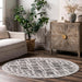 Contemporary Trellis Shag Rug, Soft Polyester Area Rug for Home Décor