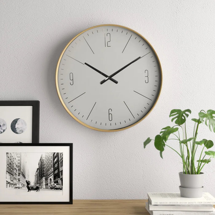 Amburgey Metal Wall Clock