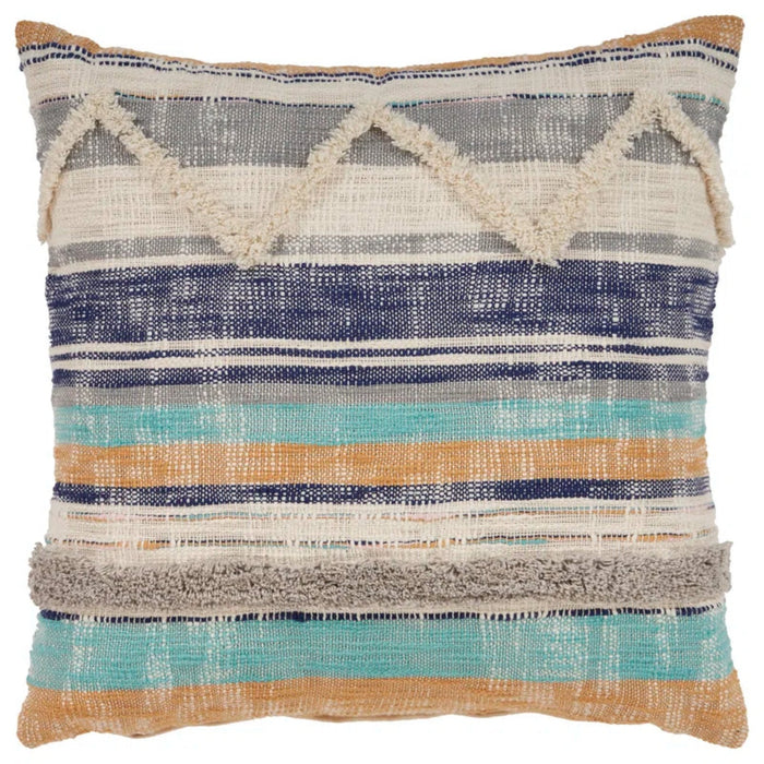 Demi Appliqued Cotton Throw Pillow