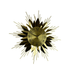 Decorative wall clock with sunburst design on a white background