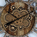 Wall Clock 36'' Oversized for Living Room with Real Moving Gears