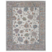 Floral patterned rug with multicolor design on a white background