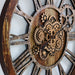 Wall Clock 36'' Oversized for Living Room with Real Moving Gears