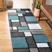 Contemporary Geometric Boxes Area Rug