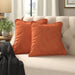 Ariaunna Microsuede Reversible Throw Pillow