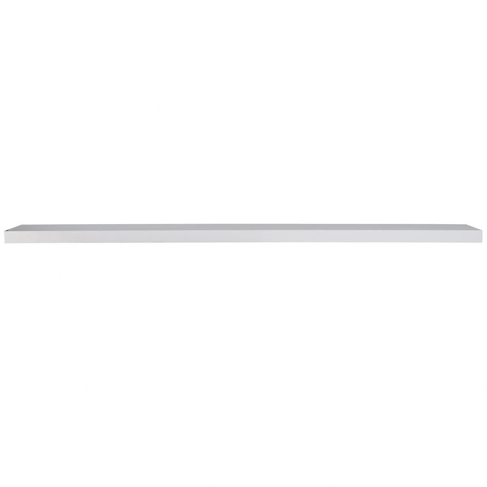 75" White Wooden Wall Mounted Floating Shelf