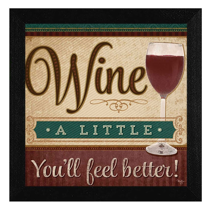 You'll Feel Better Black Framed Print Wall Art