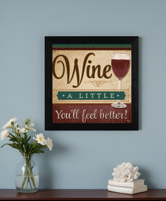 You'll Feel Better Black Framed Print Wall Art