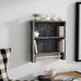 Merlene 2 Piece Solid Wood Tiered Shelf with Towel Bar