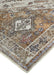 Close-up of a patterned rug with geometric design