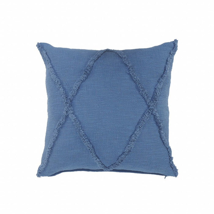 18" Cobalt Throw Pillow