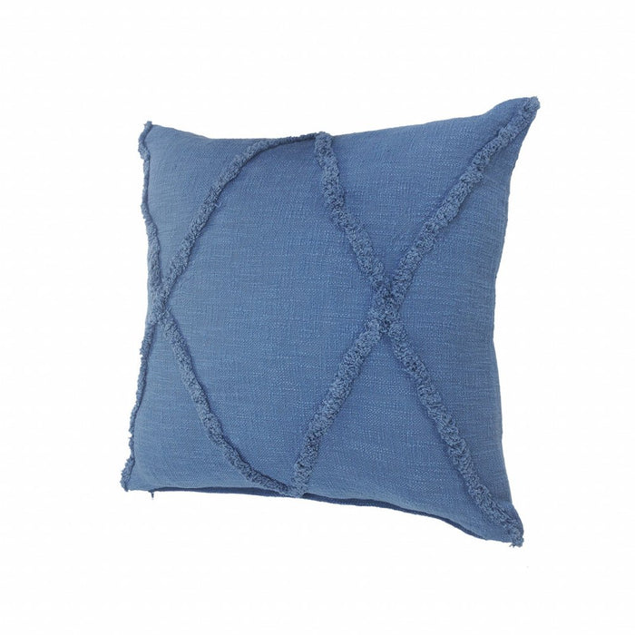 18" Cobalt Throw Pillow