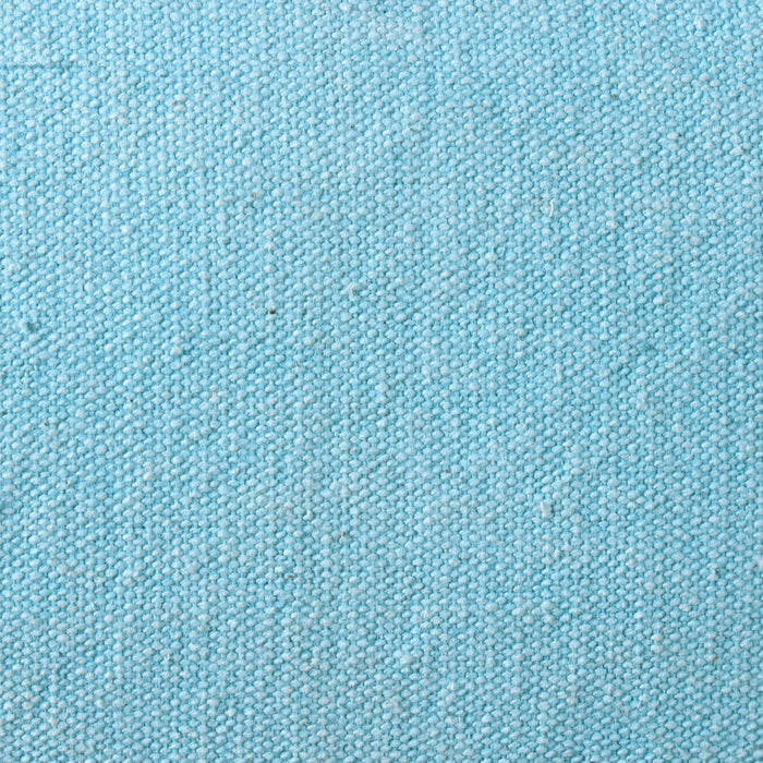 20" X 20" Bright Blue 100% Cotton Zippered Pillow
