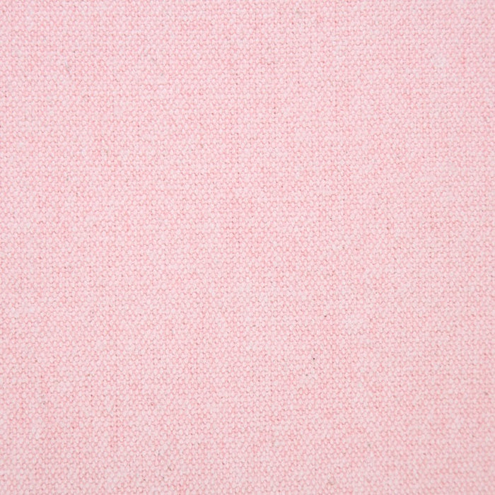 20" Light Pink Cotton Throw Pillow With Embroidered Edges
