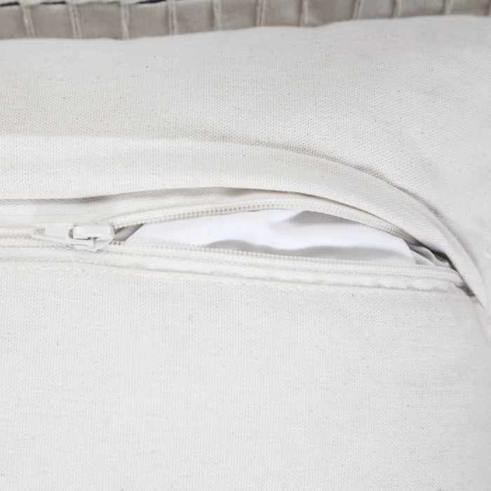 20" Black Cotton Throw Pillow