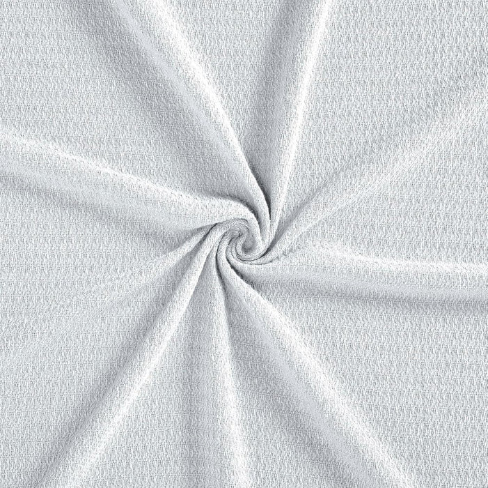 King White Cotton Waffle Weave Honeycomb Blanket