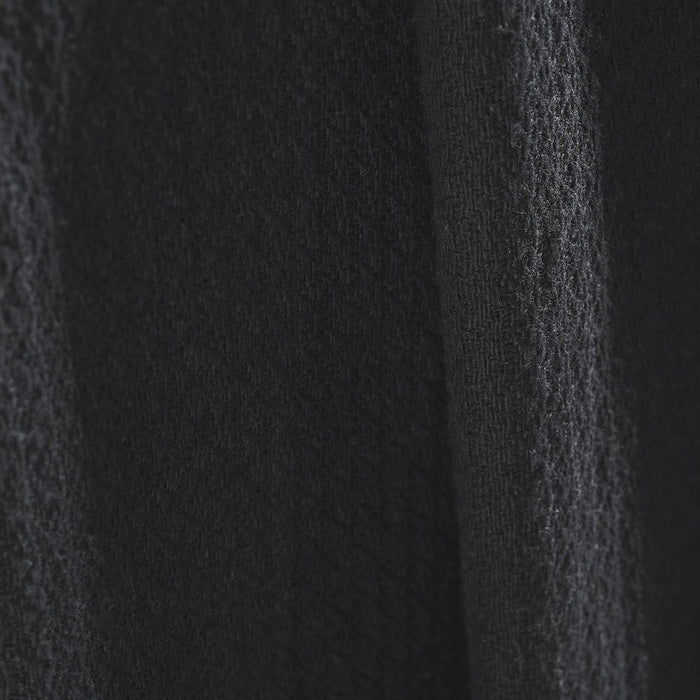 Twin Black Cotton Waffle Weave Blanket