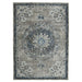 Decorative rug with floral pattern on a white background