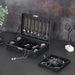 Modern Jewelry Organizer Case with Watch Display & Necklace Storage