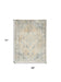 Rug with measurements on a white background