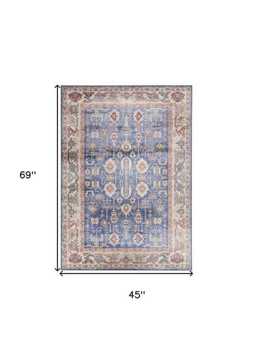 Rug with measurements on a white background