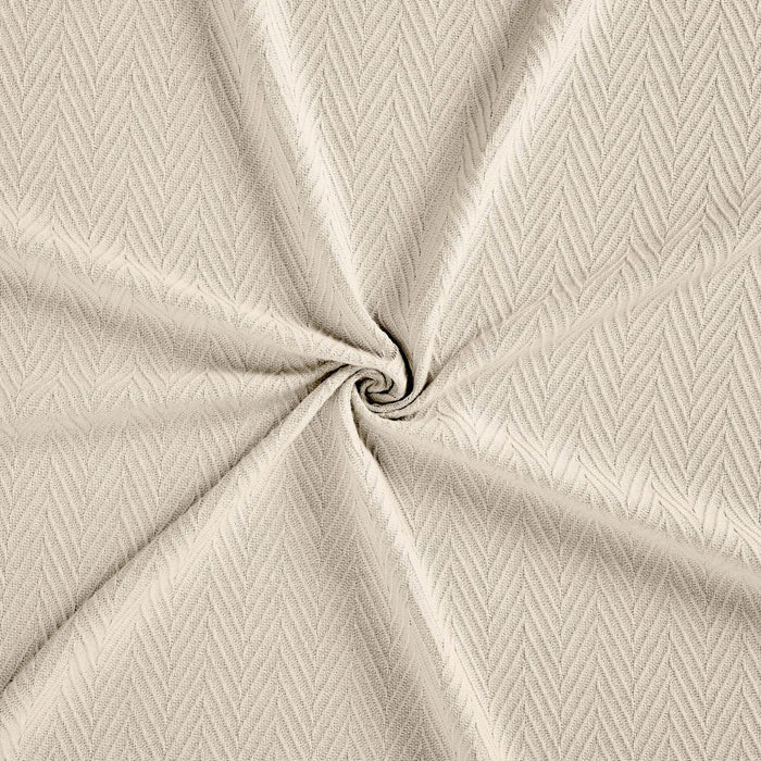 Queen Ivory Cotton Waffle Weave Blanket