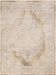 Beige and brown area rug with a geometric pattern