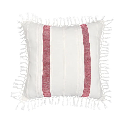 Creasey Fringed Cotton Throw Pillow