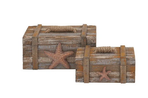 2 Piece Wooden Decorative Box Set