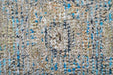 Textured carpet with multicolor pattern