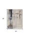Abstract art piece with dimensions 36" x 24" on a white background
