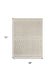 Rectangular rug with geometric pattern and dimensions 48" x 72" on a white background