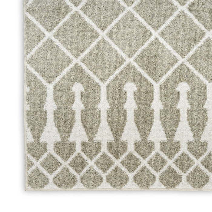 Rug with geometric pattern on a white background