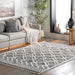 Contemporary Trellis Shag Rug, Soft Polyester Area Rug for Home Décor