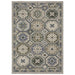 Decorative rug with geometric pattern on a white background
