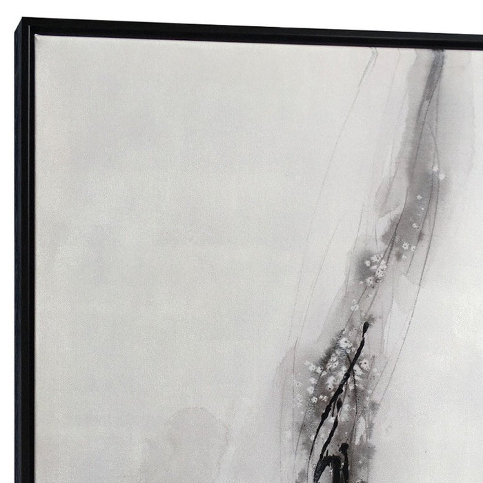 Raven Mist II Black Floater Frame Wall Art