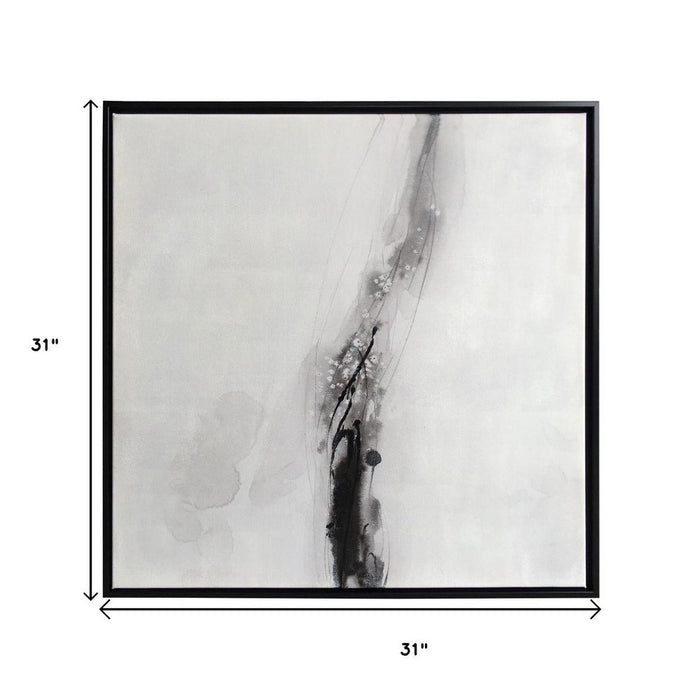 Raven Mist II Black Floater Frame Wall Art