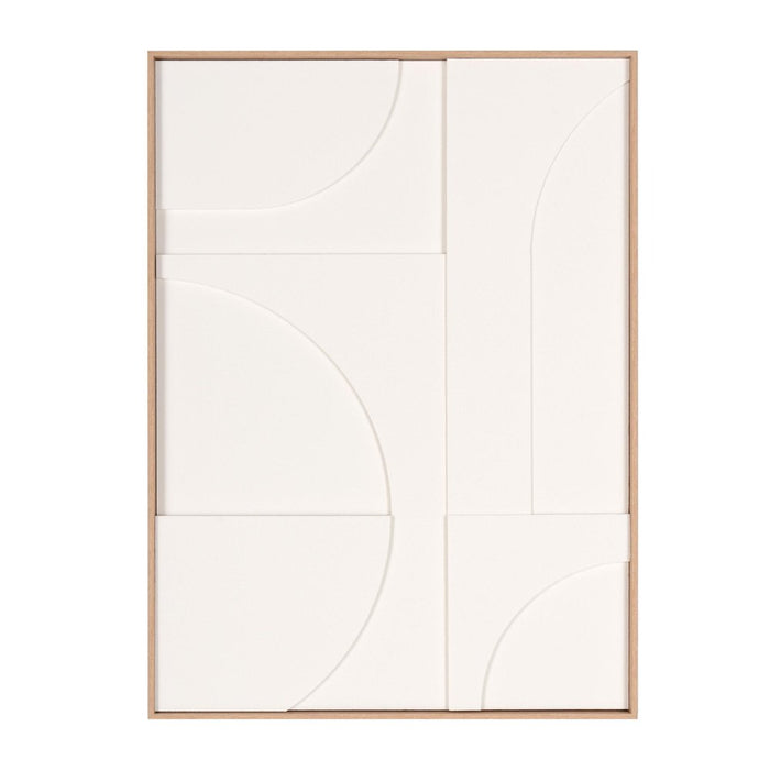 Modern Geo Shapes Brown Shadowbox Wall Art
