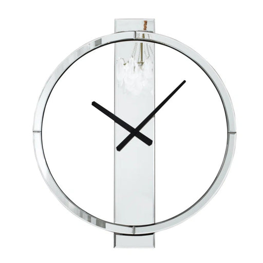Jeni Glass round Living Room Wall Clock