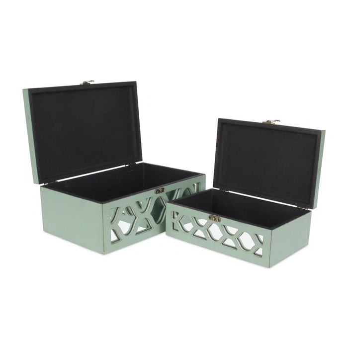 Eziah 2 Piece Wooden Decorative Box Set