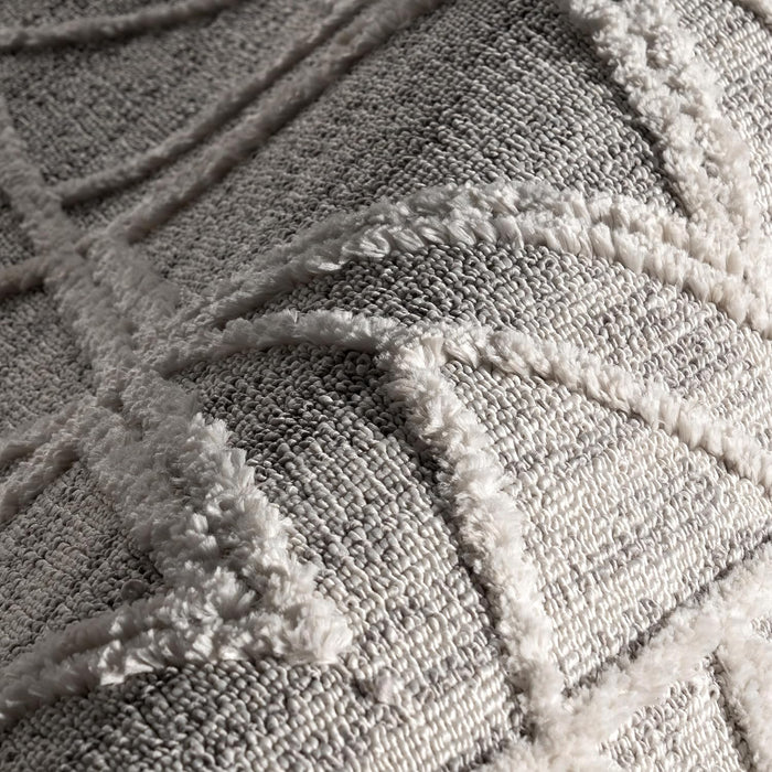 Contemporary Trellis Shag Rug, Soft Polyester Area Rug for Home Décor