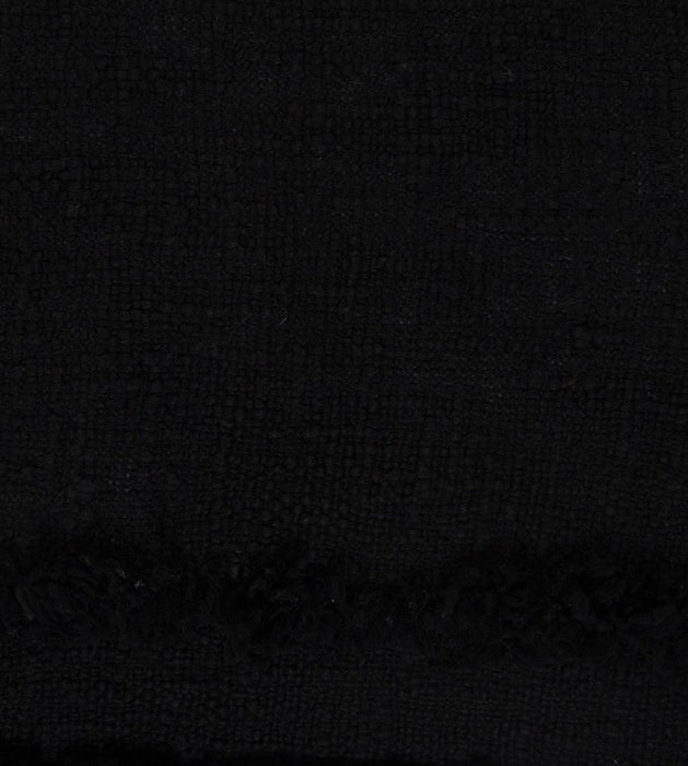 Set of Two 20" Black Geometric Cotton Throw Pillows