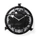 Black wall clock with 'Grand Hotel New York City' branding on a white background