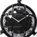 Black clock with 'Grand Hotel New York City' branding on a white background