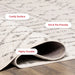 Moroccan Giannini Indoor Area Rug, Soft Transitional Rug for Modern Spaces