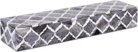 Modern Chevron Decorative Box with Lid, Stylish Storage Organizer for Shelves & Tables