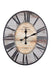 Rachual Decorative Oval Wood Wall Clock with Distressed Finish