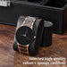 Modern Jewelry Organizer Case with Watch Display & Necklace Storage