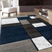 Contemporary Geometric Boxes Area Rug